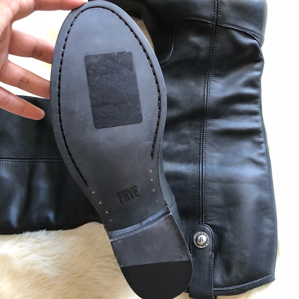 Frye Black Leather Riding Boot - Picture 5 of 8